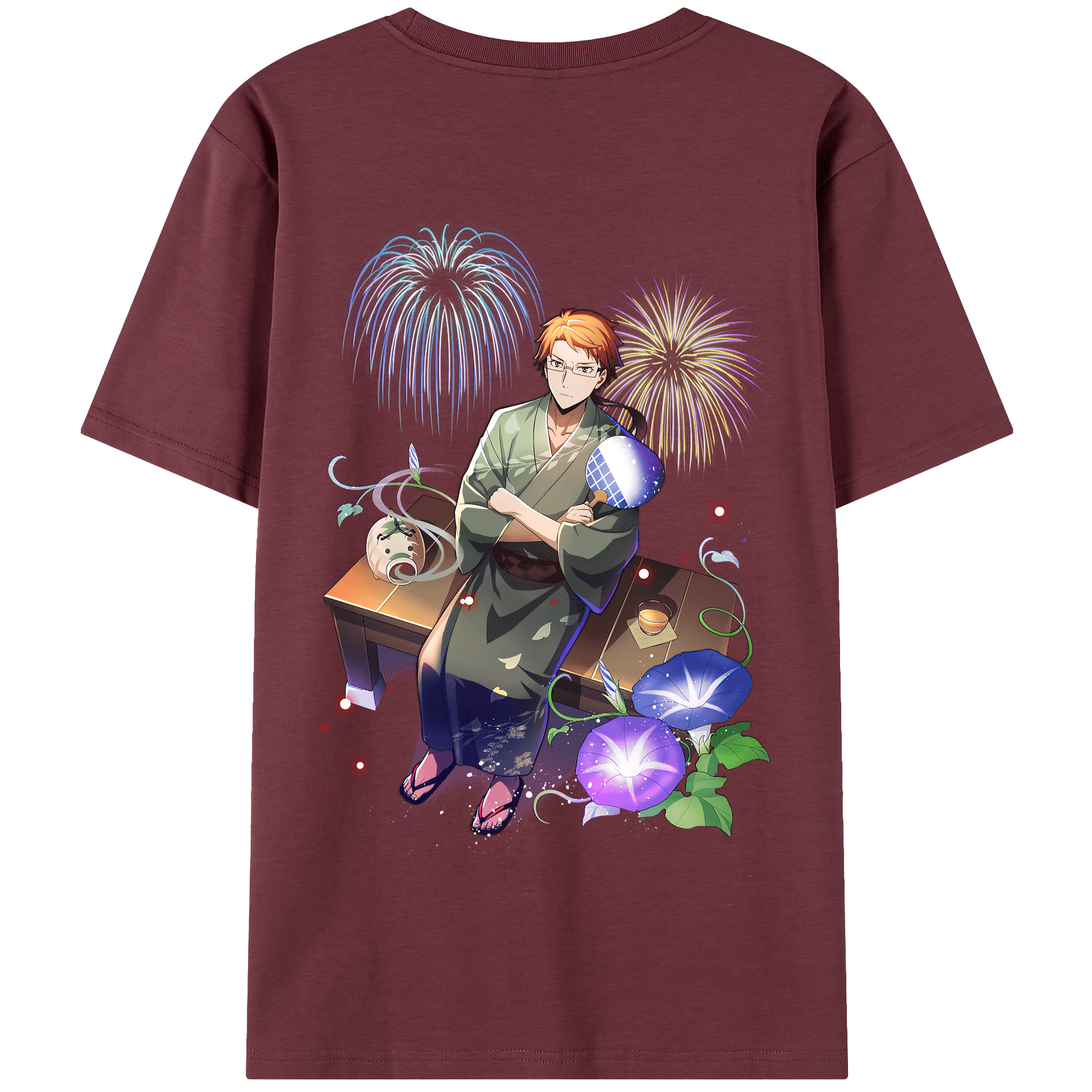 （画像用） 文豪ストレイドッグス Bungo Stray Dogs 綿100％半袖Tシャツ（背面プリント）